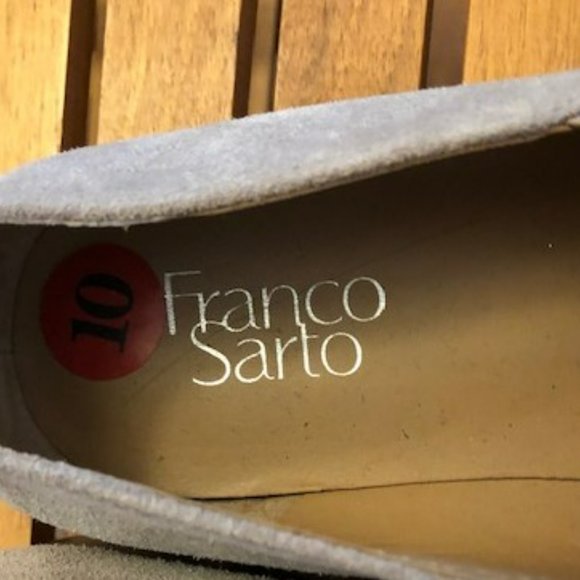 Franco Sarto Light Beige Suede Flats, size 10 - Picture 2 of 12